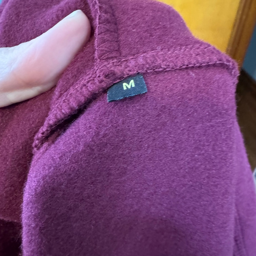 NWOT Womens Casual Outdoor Walking Fleece Lined Zip Hooded Sweatshirt Red Medium - Picture 5 of 6